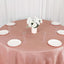 Taffeta 132" Round Tablecloth Dusty Rose - Seamless Accordion Crinkle Table Cover