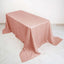 Taffeta 90"x132" Rectangle Tablecloth Dusty Rose - Seamless Accordion Crinkle Table Cover