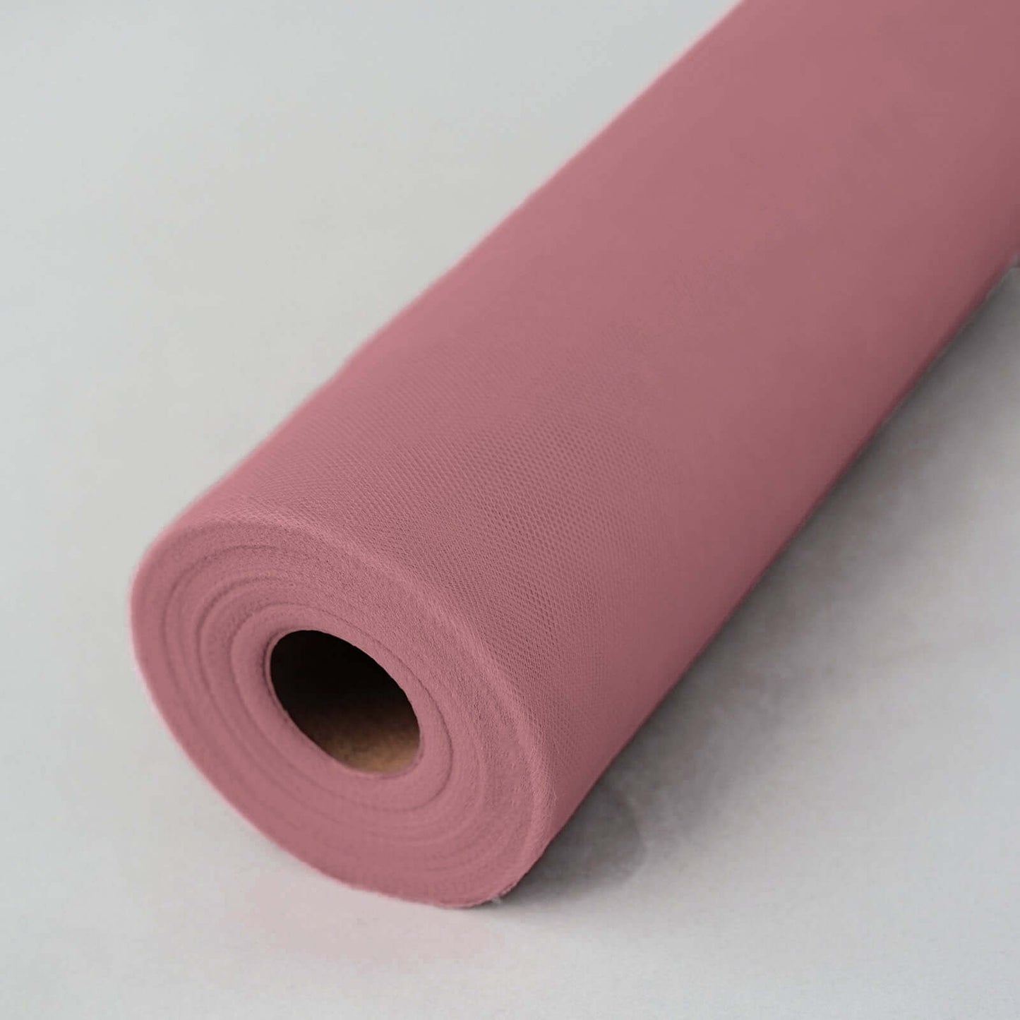 12"x100 Yards Dusty Rose Tulle Fabric Bolt, Sheer Fabric Spool Roll For Crafts