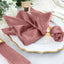 5 Pack Premium Velvet 20"x20" Napkins Dusty Rose - Soft Sheen Finish Cloth Napkins