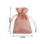 12 Pack 3"x4" Dusty Rose Satin Drawstring Wedding Party Favor Gift Bags