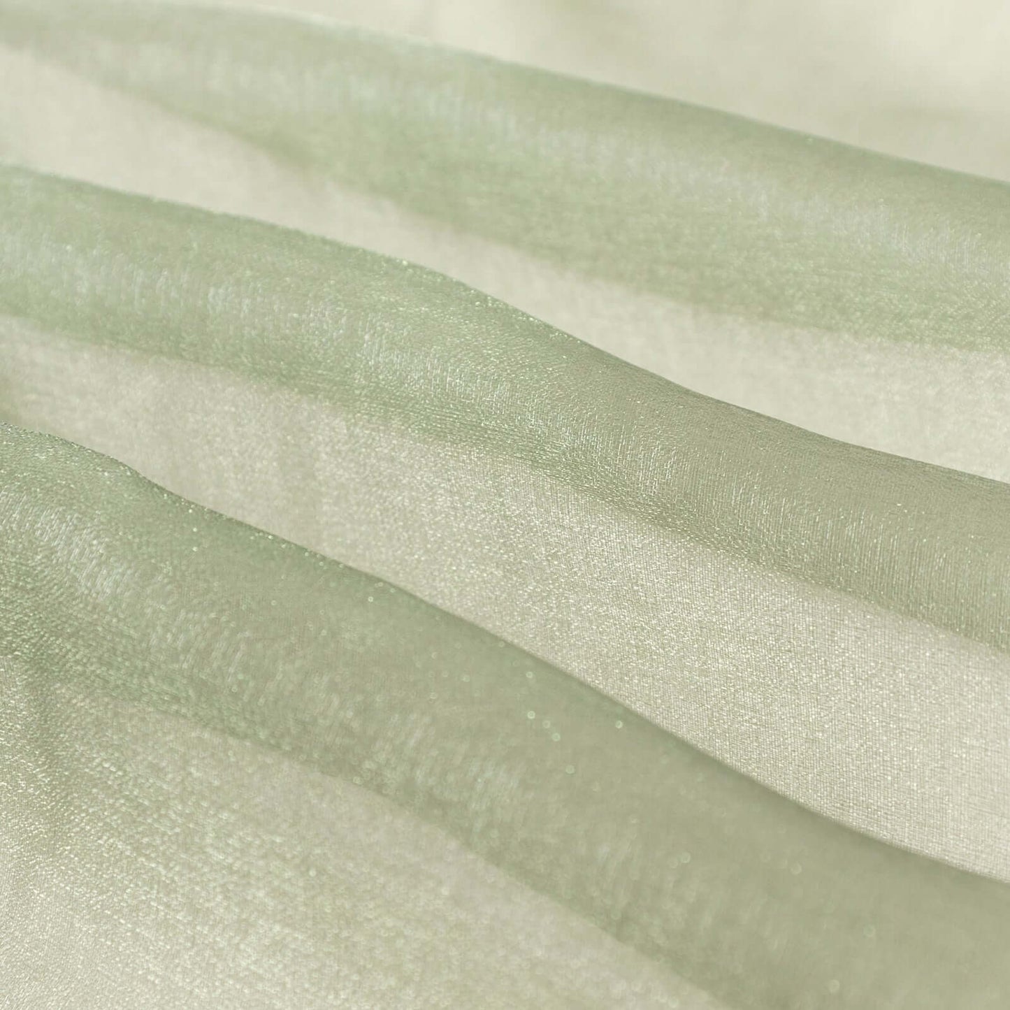 54"x10yd Dusty Sage Green Solid Sheer Chiffon Fabric Bolt, DIY Voile Drapery Fabric