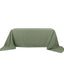 Polyester 90"x156" Rectangle Tablecloth Dusty Sage Green - Seamless Wrinkle-Resistant Table Cover