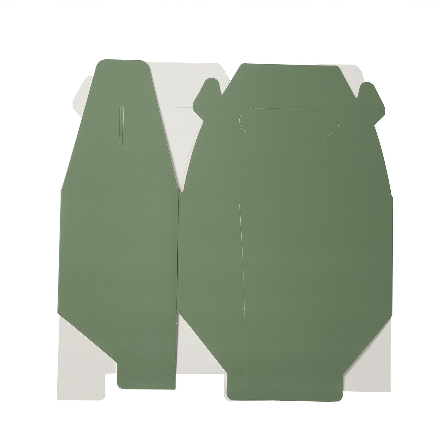 25 Pack Candy Gift Tote Gable Boxes, Dusty Sage Green Party Favor Treat Boxes - 6"x3.5"x7"