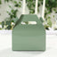 25 Pack Candy Gift Tote Gable Boxes, Dusty Sage Green Party Favor Treat Boxes - 6"x3.5"x7"