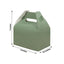 25 Pack Candy Gift Tote Gable Boxes, Dusty Sage Green Party Favor Treat Boxes - 6"x3.5"x7"