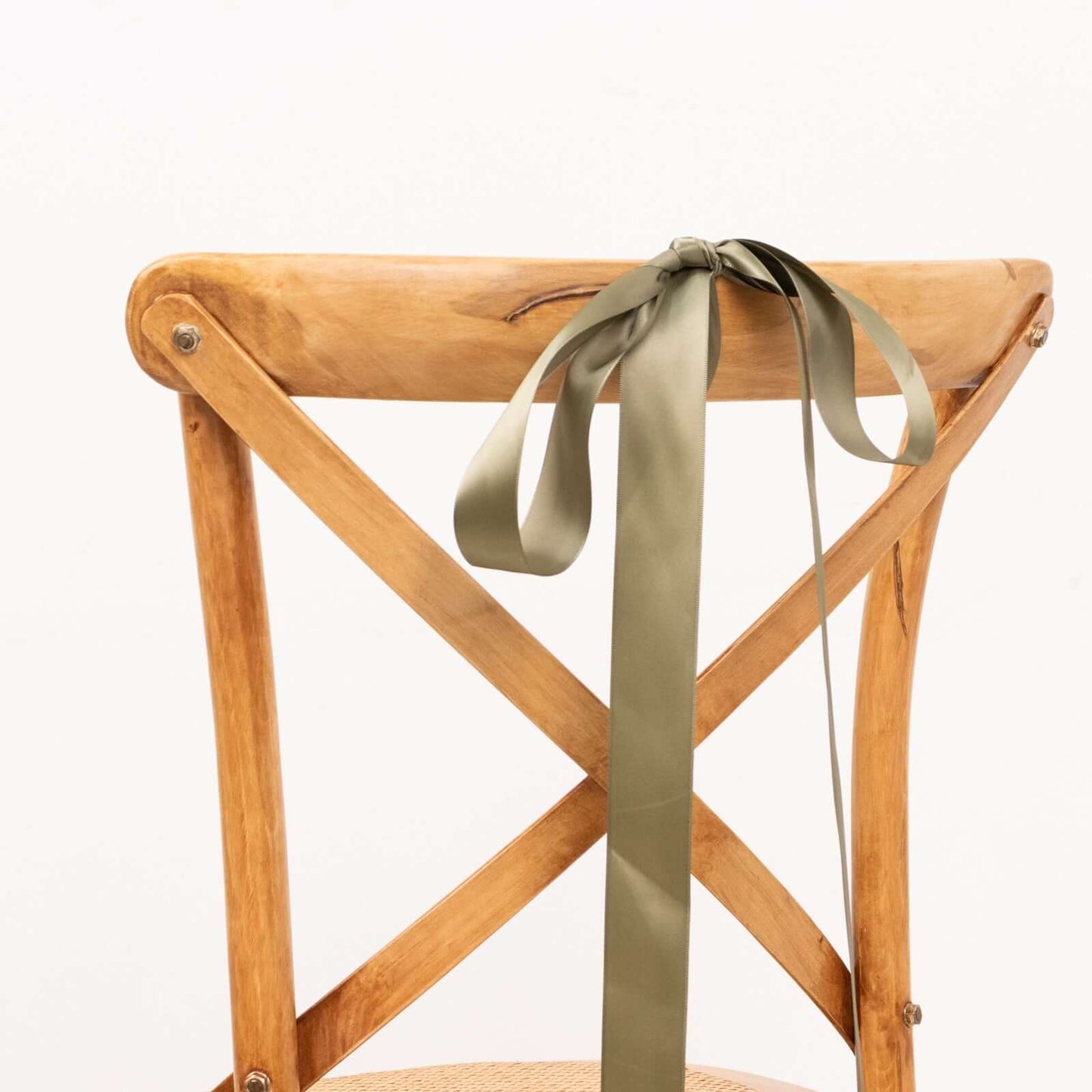 50 Yards 1.5" Dusty Sage Green Single Face Decorative Satin Ribbon