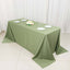 Scuba Rectangular 90"x132" Tablecloth Dusty Sage Green - Wrinkle Free, Stain Resistant & Seamless Table Cover