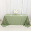 Scuba Rectangular 90"x132" Tablecloth Dusty Sage Green - Wrinkle Free, Stain Resistant & Seamless Table Cover