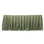 Polyester 21ft Table Skirt Dusty Sage Green - Classic Pleated Design