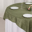 Taffeta 72"x72" Table Overlay Square Tablecloth Dusty Sage Green - Accordion Crinkle Table Cover