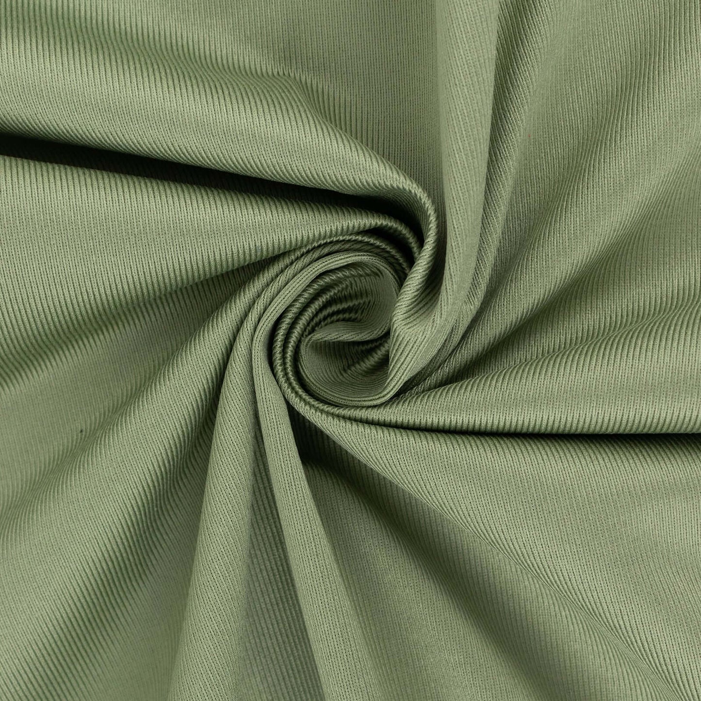 Dusty Sage Green Scuba Polyester Fabric Roll, Wrinkle Free DIY Craft Fabric Bolt- 60"x10 Yards