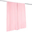 2 Pack Blush Scuba Polyester Event Curtain Drapes, Durable Flame Resistant Backdrop Event Panels Wrinkle Free with Rod Pockets - 10ftx10ft
