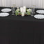 Scuba Rectangular 90"x132" Tablecloth Black - Wrinkle Free, Stain Resistant & Seamless Table Cover for Weddings and Parties