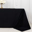 100% Cotton 90"x132" Rectangle Tablecloth Black Linen - Seamless, Soft & Breathable Table Cover