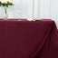 Premium Polyester 90"x156" Rectangle Tablecloth Burgundy - Seamless 220GSM Stain-Resistant Table Cover