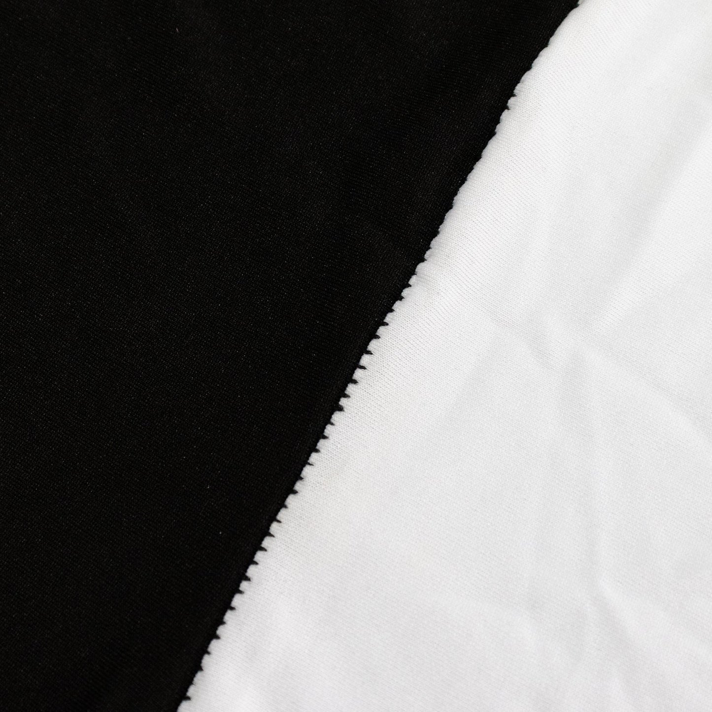 Stretch Spandex 72"x30" Rectangle Table Cover Black/White Cross Over Design - Versatile & Sleek Two-Piece Fitted Tablecloth with Elastic Foot Pockets