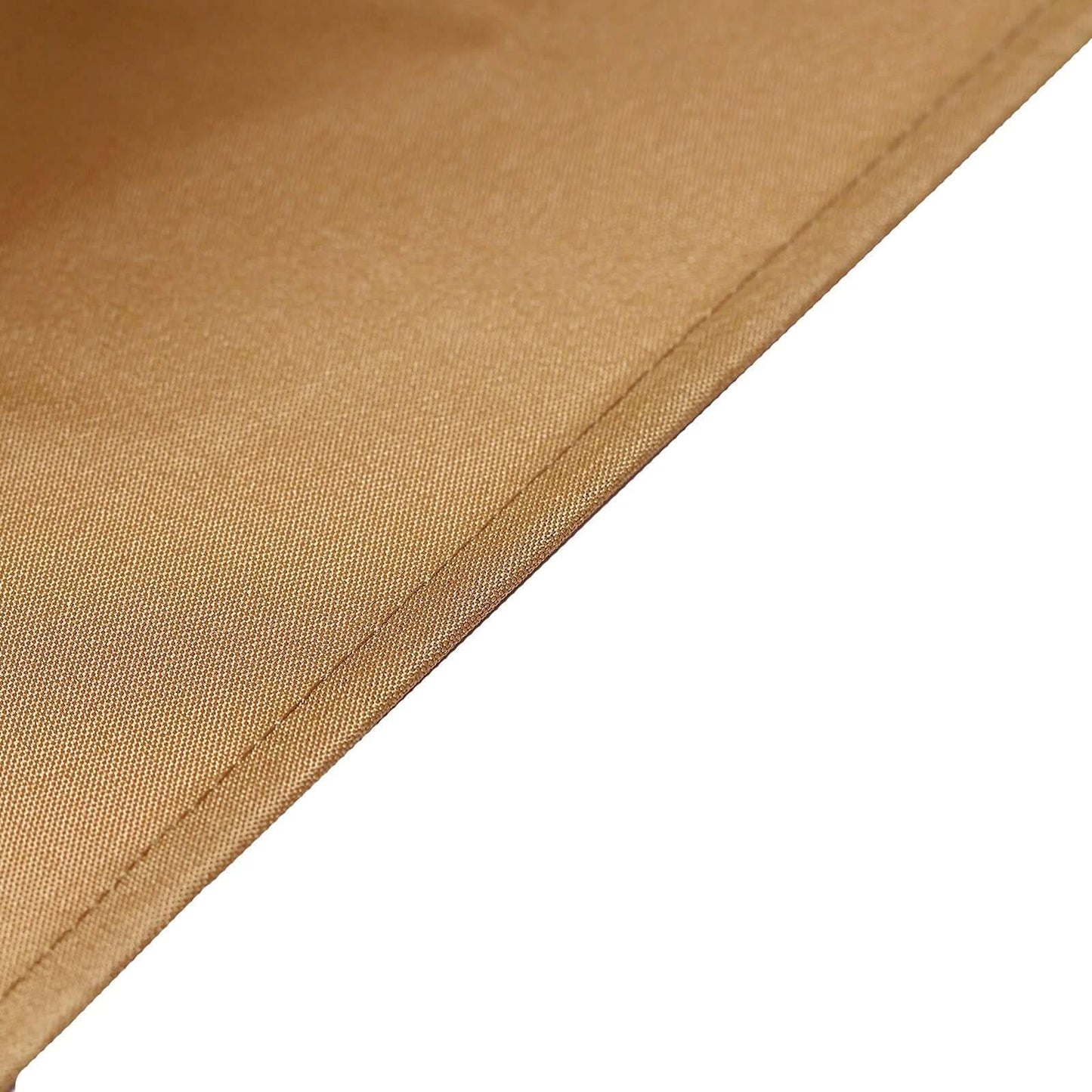 Fitted Polyester 72"x30" Rectangle Tablecloth Gold - Sleek and Durable for Events