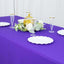 Premium Polyester 90"x132" Rectangle Tablecloth Purple - Seamless 220GSM Stain-Resistant Table Cover