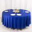 Scuba Round 108" Tablecloth Royal Blue - Wrinkle Free & Stain Resistant Table Cover