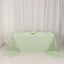 Scuba Rectangular 90"x156" Tablecloth Sage Green - Wrinkle Free, Stain Resistant & Seamless Table Cover