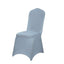 Spandex Chair Cover for Banquet Chairs Dusty Blue - Stretch 160GSM Fabric with Slip-On Slipcover