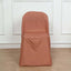 10 Pack Polyester Chair Covers for Folding Chairs Terracotta (Rust) - Wrinkle-Free Stain-Resistant Slip-On Slipcovers