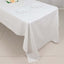 100% Cotton 60"x126" Rectangle Tablecloth White Linen - Sophisticated, Soft & Breathable Table Cover