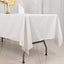 100% Cotton 60"x102" Rectangle Tablecloth White Linen - Soft & Breathable Table Cover