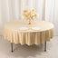Scuba Round 90" Tablecloth Beige - Wrinkle Free & Stain Resistant Table Cover