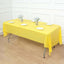 5-Pack Plastic Table Covers Yellow Rectangle - Reliable PVC Disposable Covers for Gatherings 54"x108"