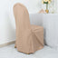 10 Pack Polyester Chair Cover for Banquet Chairs Nude - Stain-Resistant Reusable Slip-On Slipcover