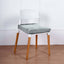 Velvet Chair Cushion Protector Stretch with Tie for Dining Chairs Dusty Blue - Durable Cover for Formal Gatherings