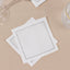 Disposable Cotton Cocktail Napkins â€“ 50 White 4.5" x 4.5" Napkins for High-End Bars, Receptions & Parties