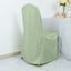 Polyester Slip On Banquet Chair Covers Sage Green - Stain-Resistant Reusable Durable Fabric