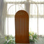 5ft Cinnamon Brown Spandex Fitted Chiara Backdrop Stand Cover For Round Top Wedding Arch