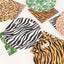 60 Pcs Paper Dinnerware Set with Animal Safari Print - Jungle Theme Party Plates and Napkins for 30 Guests