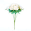 2 Bushes 18" Real Touch Cream Artificial Rose Flower Bouquet, Silk Long Stem Flower Arrangements