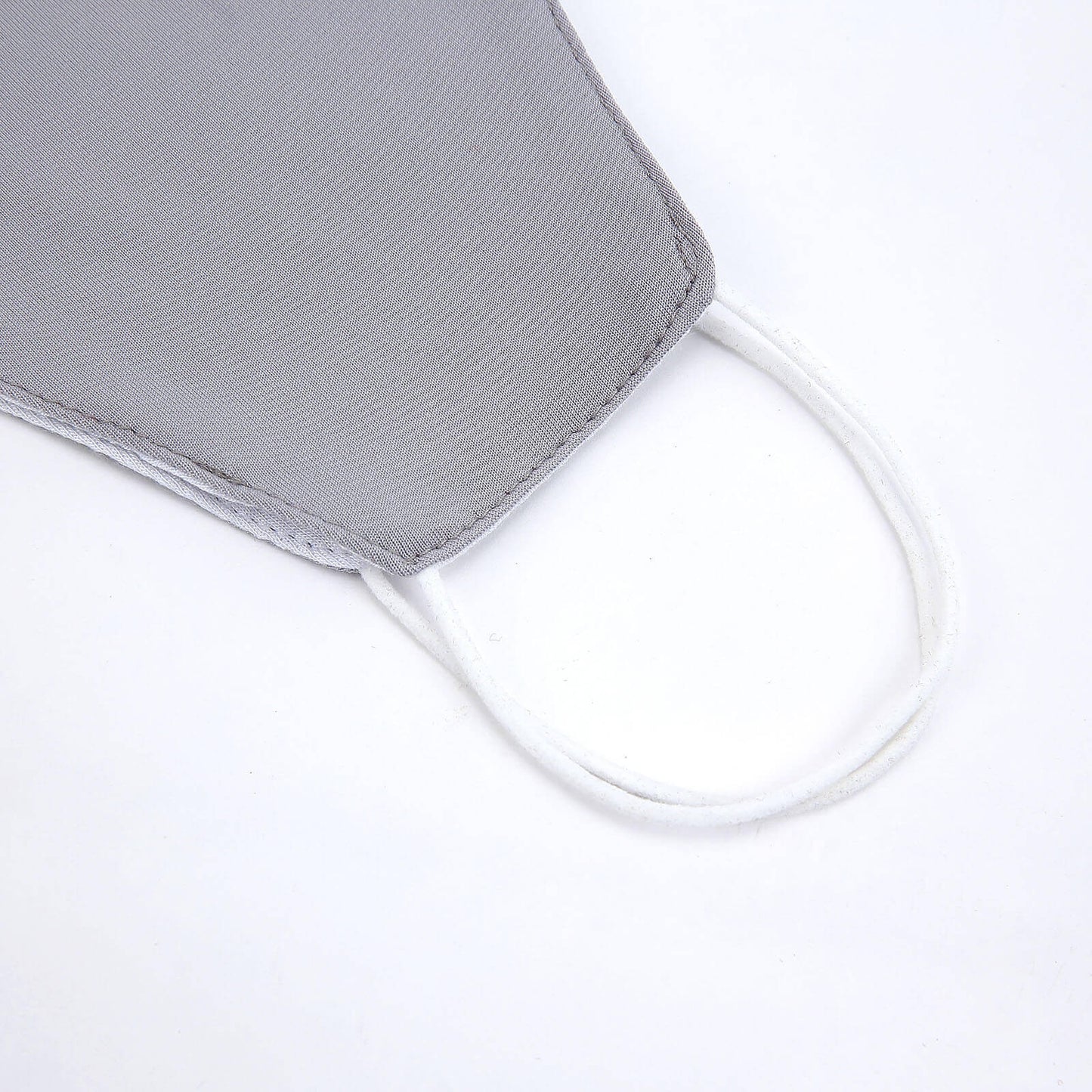 5 Pack 2 Ply Silver Ultra Soft 100% Organic Cotton Face Masks, Reusable Fabric Masks With Soft Ear Loops