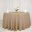 Faux Burlap Jute 108" Round Tablecloth Natural - Rustic Event Table Linen