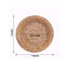 25-Pack Paper 7" Round Dessert Plates in Natural with Woven Rattan Print - Rustic Farmhouse Disposable 300GSM Appetizer Salad Plates for Indoor & Outdoor Gatherings