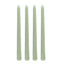 10-Pack Taper Candles Premium Wax Design Sage Green - Unscented Candles for Upscale Settings 10"