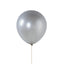 10 Pack Chrome Silver Biodegradable Latex Balloons 18", Thick Eco Friendly Metallic Party Balloons