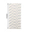 25-Pack Paper Straws White/Silver Striped - Stylish Disposable Straws for Drinks 8"