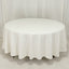 Cotton Blend 108" Round Tablecloth Ivory - Wrinkle-Resistant Design