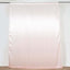 8ftx10ft Blush Satin Event Curtain Drapes, Backdrop Event Panel