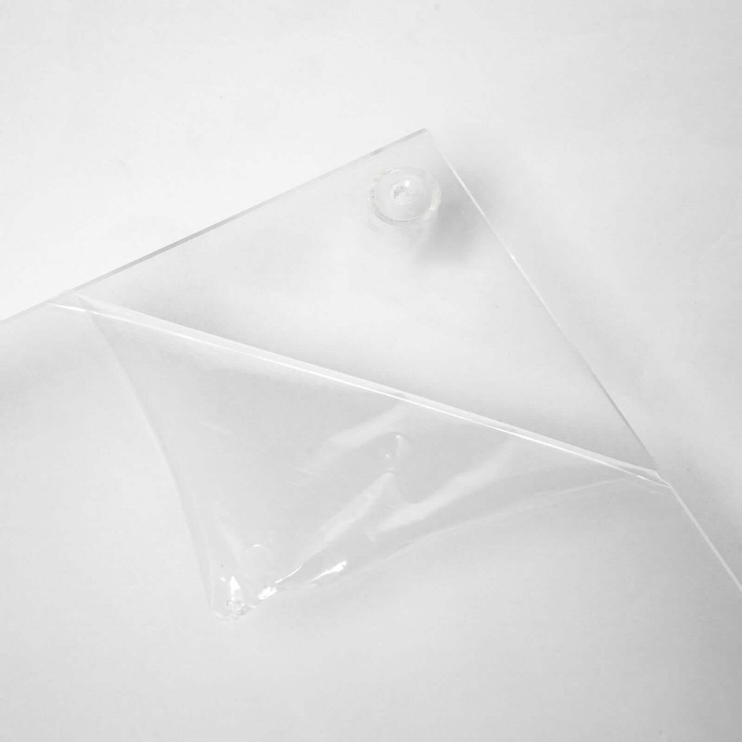 Acrylic Floor Vase Flower Stand with Square Mirror Base Clear - Durable Wedding Column Centerpiece for Events 40"