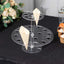 2 Tier Acrylic Round Ice Cream Cone Holder Clear - Sturdy Appetizer Dessert Display Stand with 24-Slots for Easy & Stylish Event Party Table Setup 12"