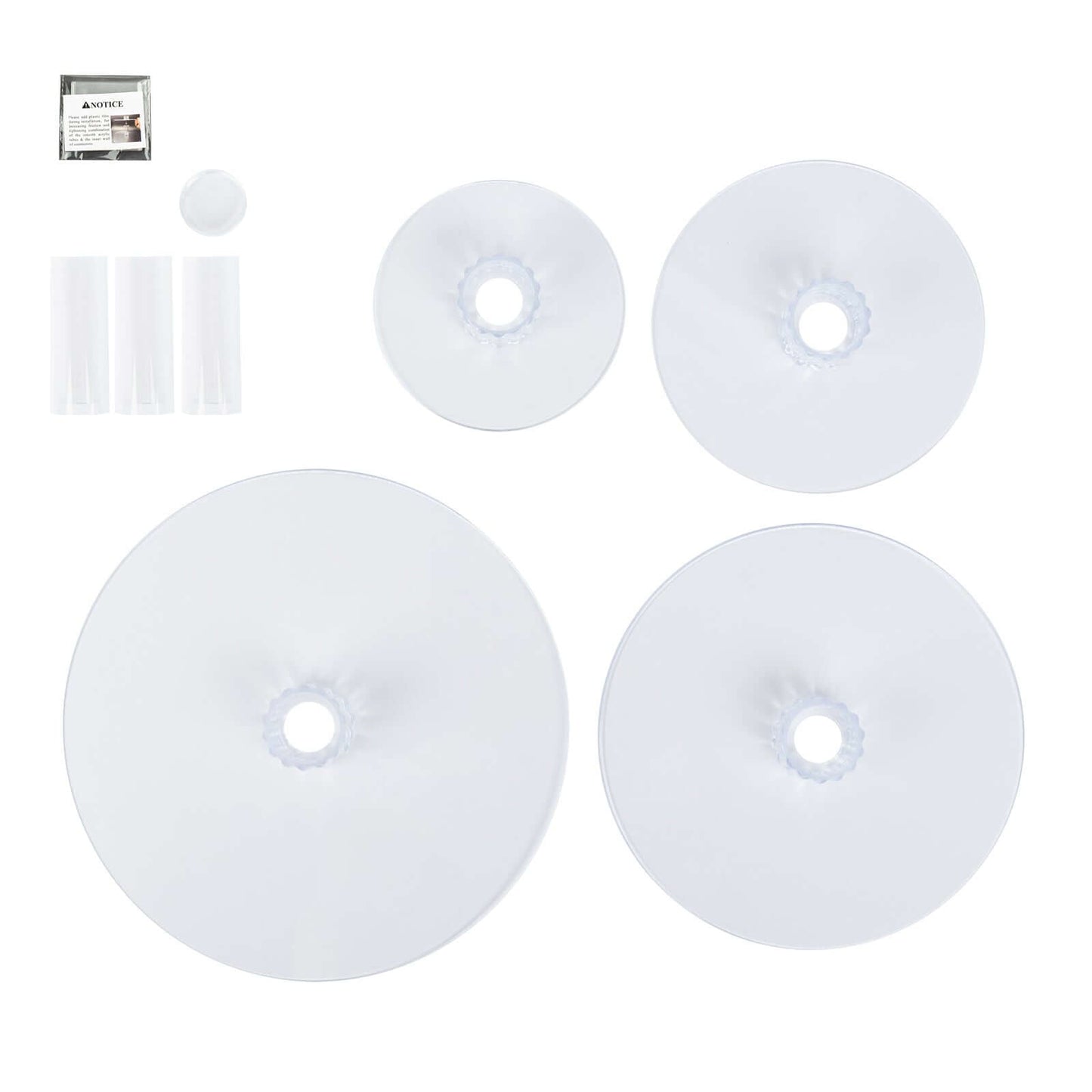 4-Tier Acrylic Round Cupcake Stand Clear - Buffet Party Tables 14"