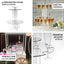 3-Tier Round Champagne Glass Holder Tower Clear Acrylic + 1 Bottle for Professional & Home Use 21"